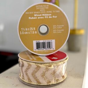 Christmas Holiday‎ Decorative Mixed Design Ribbons for Wreaths Trees Gift Boxes